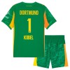 Conjunto Portero Borussia Dortmund Kobel 1 2025-26 Verde - Niño